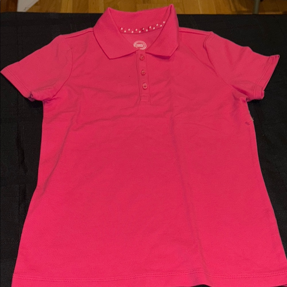 Pink Kids Polo Shirt